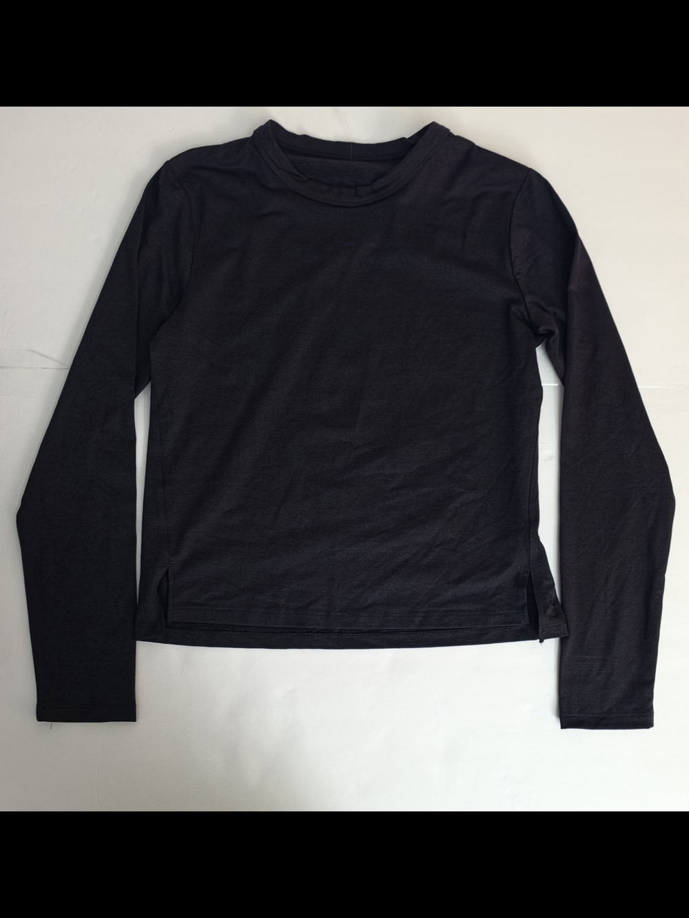 all in motion Black Long-Sleeve Crewneck Top